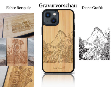 INDIVIDUELL iPhone 14 Bambus-Kunststoff